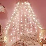 Bolylight Waterproof Curtain String Light 6.6 x 6.6ft 200 LED Starry Fairy Lights for Wedding Home Party Garden Bedroom Outdoor Indoor Wall Decorations (Warm White)