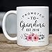 MyCozyCups Baby Reveal Gift For Mom - Promoted To Grandma 2019 Coffee Mug - New Mommy To Be Newborn Novelty Gift Idea For Mothers - New Parents Pregnancy Surprise Announcement Photo 11oz Cup For Her
