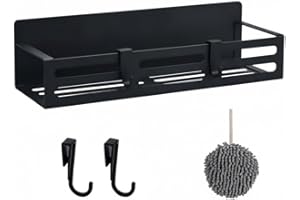 Magnetic Shelf Organizer for Fridge Side and Metal Surfaces, Strong Suction Spice Rack for Kitchen Storage and Pantry Organiz