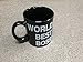 Ceramic Mug World's Best Boss Mug Middle Finger Cute Mugs - Funny Saying Flip Off Ceramic Coffee Cup with Black by Busen