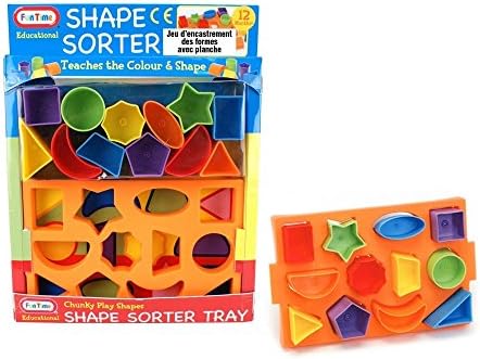Tootsie Baby, Shape Sorter Tray, 11 inches, Multicolor