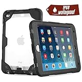 Easylife iPad Mini 4 Waterproof Case, IP68 Certified Snowproof Shockproof Dirtproof Case and Cover for iPad Mini 4, Black