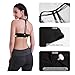 QUEENIEKE Women's Light Support Double-T Back Wirefree Pad Yoga Sports Bra Size M Color Black Pro