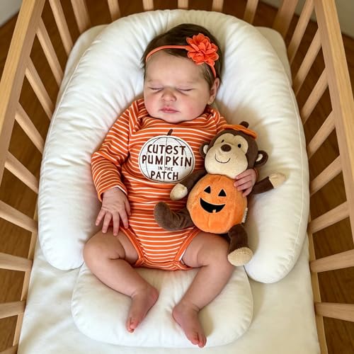 Anano Reborn Toddler Baby Dolls Silicone Full Body Girl 45CM Reborn Babies Silicone Full Body Realistic and Newborn Anatomically Correct with Implanted Hair