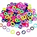 100 Pieces Elastic Hair Ties Mini Hair Bands Tiny Rubber Bands Colored Girls Ponytail Holders for Baby Kids