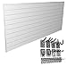 Proslat 33008 Basic Bundle with Slat Wall Panels and Hook Kit, White