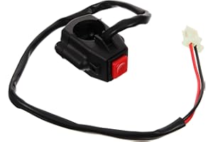 TOPPERFUN Handlebar Mount Push Button Starter Switch Motorcycle Ignition Horn Remote Start Kit for Dirt Bikes