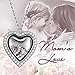 LADY COLOUR Heart Locket Cubic Zirconia Pendant Necklace for Her Gifts for Her Birthday Gifts for Daughter Sister Mom Wife Gift for Mom Grandma