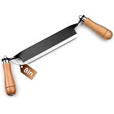Lanties 8 Inch Draw Knife Debarking Tool for Woodworking,Straight | Draw Shave Knife, Wood Carving Hand Tool, for Tree Bending Broach Peeling, Whittling, Shaping, Detailing, Stripping
