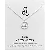 Frodete Black Leather Zodiac Aries Necklace for Women Round Zodiac Sign 12 Constellation Pendant Necklace Men