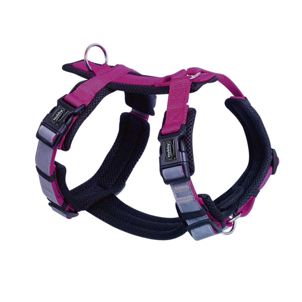 Nobby Daily Walk Comfort 80450-64 Harness Raspberry L Chest 42-58 cm Belly 63-86 cm