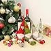 Aytai 3pcs Christmas Wine Bottle Cover, Christmas Gnomes Wine Bottle Cover Toppers Dress for Christmas Decorations