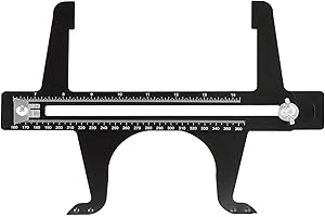 QWORK Brake Measuring Tool 6.5-14.25 Inch - Professional Precision Brake Resetting Gauge Tool Dual Scale Combination for Rear