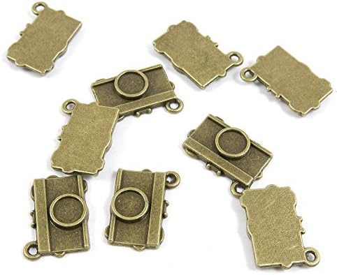 470 PCS Jewelry Making Charms Findings Supply Supplies Crafting Lots Bulk Wholesale Antique Bronze Tone Plated C4JL7 Camera