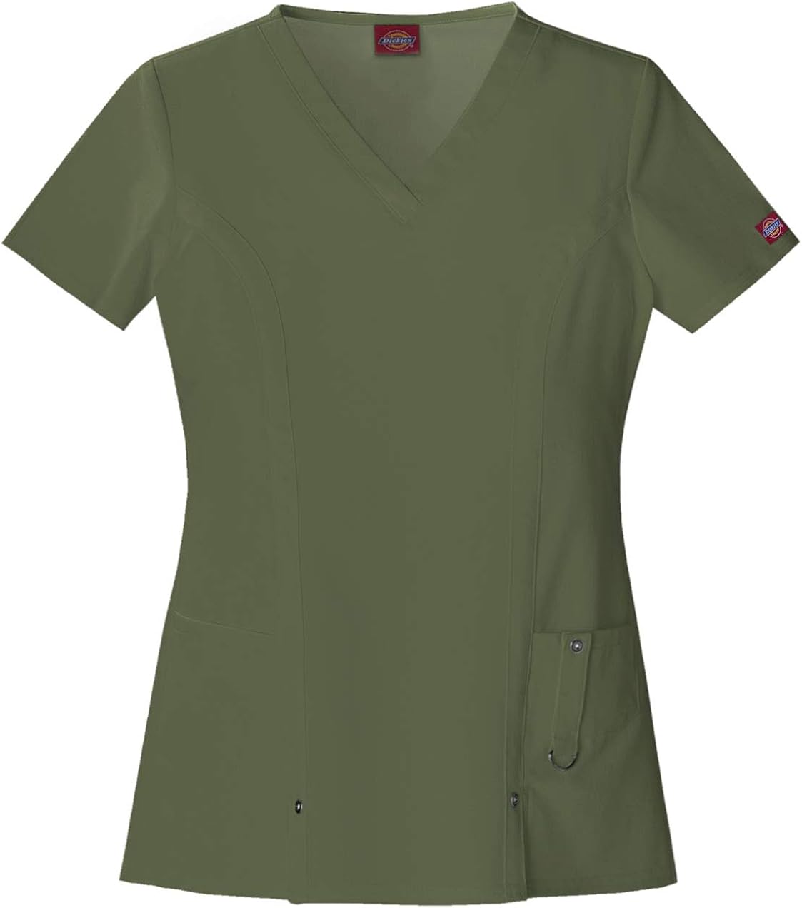Dickies Women's VNeck Top Medical Scrubs, Olive, 3XLarge Amazon.co
