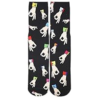 Mens Funny Crazy Color 3D Skull Pattern Athletic Basketball Sports Crew Tube Socks