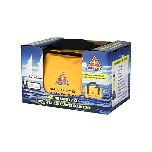 Treksafe-Marine-Safety-Kit-15-Pieces-including-LED-Navigation-Light-Waterproof-Floating-Bag-and-Multi-Tool