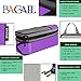 6 Set Compression Packing Cubes Travel Expandable Packing Organizers(Purple)