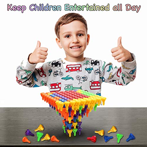 Titan-Teacher-Stacking-Peg-Building-Interlocking-Block-Toy-Set-96-Piece-Set-Montessori-Toys-for-Kids-Sensory-Developmental-Skills-Kid-Safe-Pegs-for-Motor-Skill-Ages-3-11