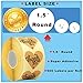 Gimars 1.5” 600 Per Roll Super Adhesive Kraft Paper Thank You Stickers Card Label with Love Heart Shape and Red Hearts