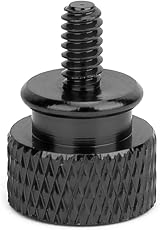 Hyuduo 20PCS Aluminum Alloy Thumb Screws 6-32 Thread Black Anodized Hand-Tighten view 5