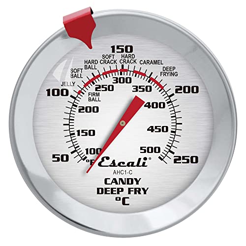 Escali AHC1 Stainless Steel Deep Frying and Candy Thermometer with Pot