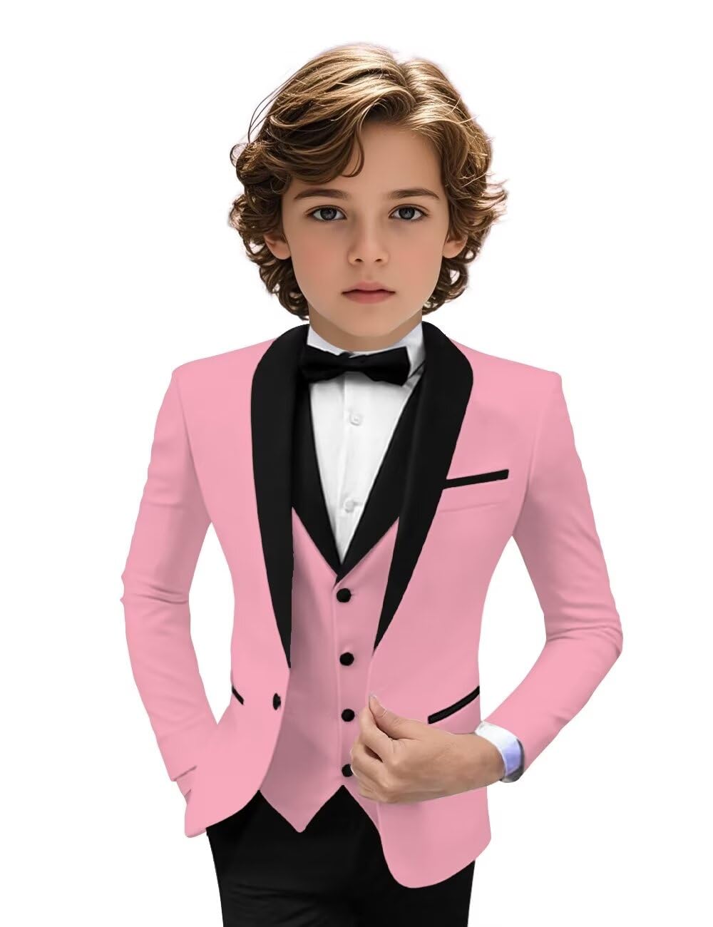 Tuxedo Suits for Boys 3 Pieces Slim Fit Boys Formal