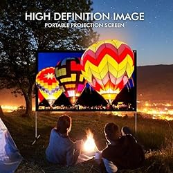Pyle Projector Screen with Stand - 80" 16:9 HD 4K