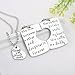 Udobuy®3 Piece Keychain Pendant Necklace Set Daddy's Girl Mommy's World Mother Daughter Father Family Jewelry Necklace Set