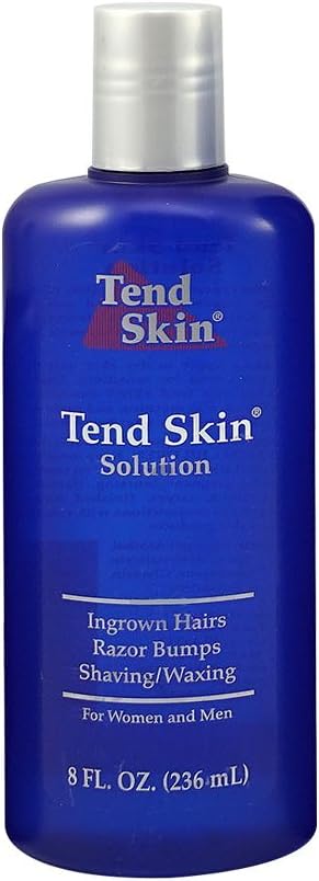 Tend Skin Razor Bump Post Shaving Solution for Women and Men, 8 Ounce, Blue