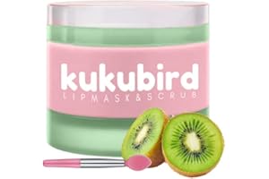 kukubird Lip Mask Overnight Hydrating Lip Balm Mask Exfoliating Lip Scrub Lip Care Treatment For Chapped and Cracked Lips-Kiwi