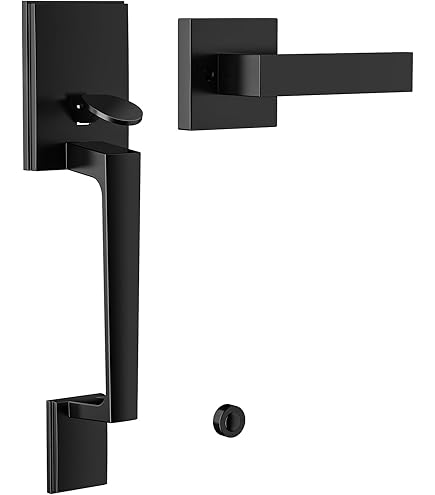 Kolet Front Door Handle, Handle Set with No Lock, Exterior Entry