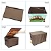 Eggsnow Toy Chest Toys Storage Bin Box Collapsible Toy Organizer Dinosaur Collector Toy Box with Play Mat for Toys and Clothes-Brown(Dinosaurs Not Included)