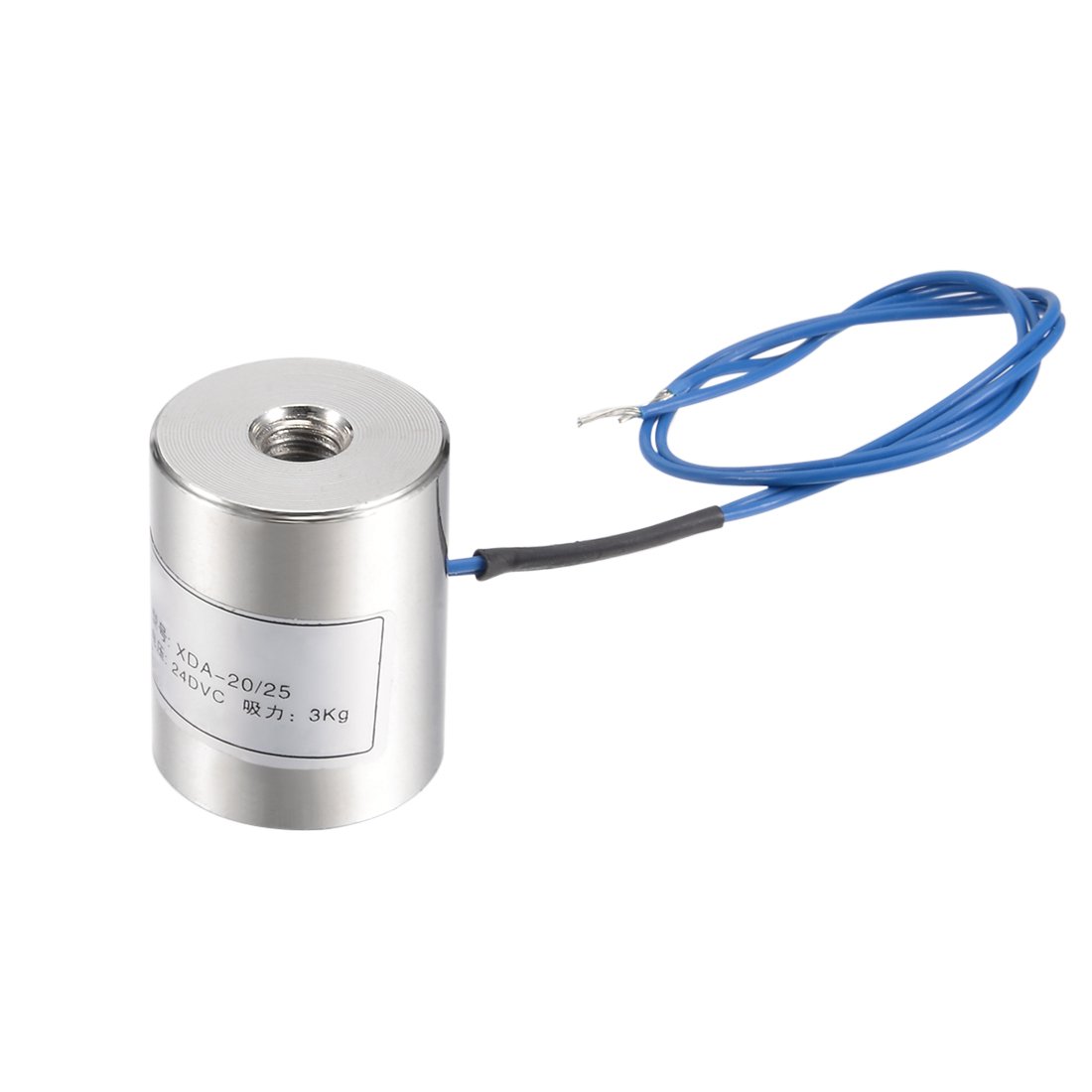 uxcell 80x38mm DC12V 1000N Electric Sucking Disc Solenoid Lift Holding Electromagnet