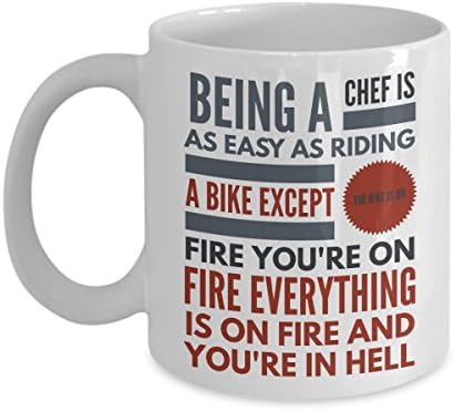 Being A Chef Is As Easy As Riding A Bike Novelty Funny Gift 11oz Mug