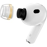 SpinFit AuraFine for AirPods Pro 3 &ndash; Patented Silicone Ear Tips and Adapters with Aura-Rib Dual-Density Core for Dynamic Stability and Enhanced Comfort (one Pair)(Ear Tips Installed) (XXS)