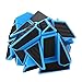Acekid 3x3 Ghost Cube Advanced Cube Magic Speed Cube Brain Teasers Intelligence Puzzles with Carbon Fiber Sticker for Kids Adults (Blue & Black)