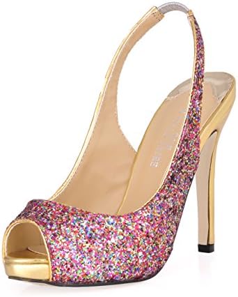 Click women fall new annual evening after the night air nozzle on fish shoes purple chip high-heel shoes, colorful