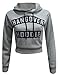 Womens Ladies Hangover Hoodie Print Pull Over Hoody Sweatshirt Crop Top (S/M(8-10), Light Grey)