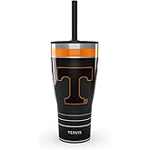 Tervis Traveler Tennessee Volunteers - Night Game Triple Walled Insulated Tumbler Travel Cup Keeps Drinks Cold & Hot, 30oz Straw Lid, Stainless Steel
