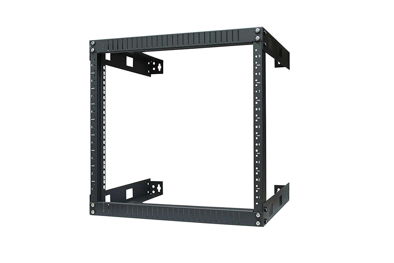 Ares Vision 9U Heavy Duty Steel Wall Mount, Open Air Frame,19" Wide Server Equipment Rack (9U)