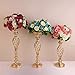 2 Pcs Metal Flower Vase, Wedding/Party Flowers Centerpieces for Table, Tall Candle Holder for Pillar Candle (Rose Gold, 23inch-59CM)