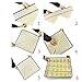 Youngine 24 Cell Collapsible Closet Organizers Drawer Dividers Foldable Clothes Drawer Storage Boxes for Bra Underwear Socks (Beige)