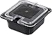 Carlisle 10317U07 StorPlus Sixth Size Polycarbonate Universal Flat Surface Notched Food Pan Lid, Clear