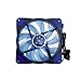 APEVIA AF312L-SBL 120mm Blue LED Ultra Silent Case Fan w/ 15 LEDs & Anti-Vibration Rubber Pads (3-pk)