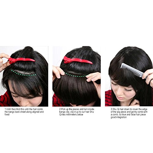 Rosette Hair 100% Human Hair Bun/Scrunchie/Side-Swept Extension Curly Hair Piece Wig (12/613-Blonde, Hair Side-Swept) - Thumbnail 2