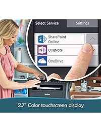 Brother Impresora láser compacta monocromática, HLL2395DW, copia plana y escaneo, impresión inalámbrica, NFC, impresión en la nube y escaneo, recambio habilitado con  Dash Replenishment