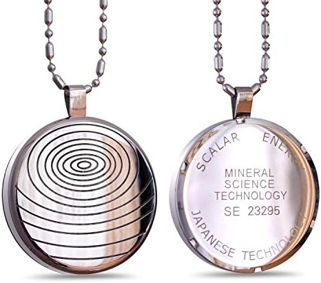 Anti EMF Radiation Protection Pendant, Scalar Energy Pendant Volcanic Lava Negative Ions Energy Pendant Necklace Orgone Pendant, Black Tourmaline, Electromagnetic Field Protection