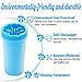 FOCUSPET Portable Dog Paw Cleaner, 9 Inch High XL Soft Silicone Pet Foot Washing Cleaning Brush Cup with 11.8 x 11.8 inch Towel