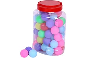 WHAMVOX 60pcs Colorful 40mm Table Tennis Balls Pong Balls Training Set for Students Boys and Girls Practice
